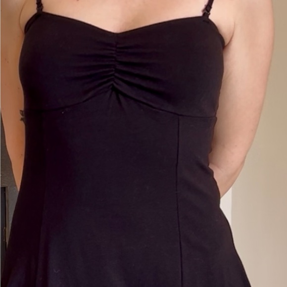 Garage Black Mini Dress with Spaghetti Straps - Picture 3 of 10